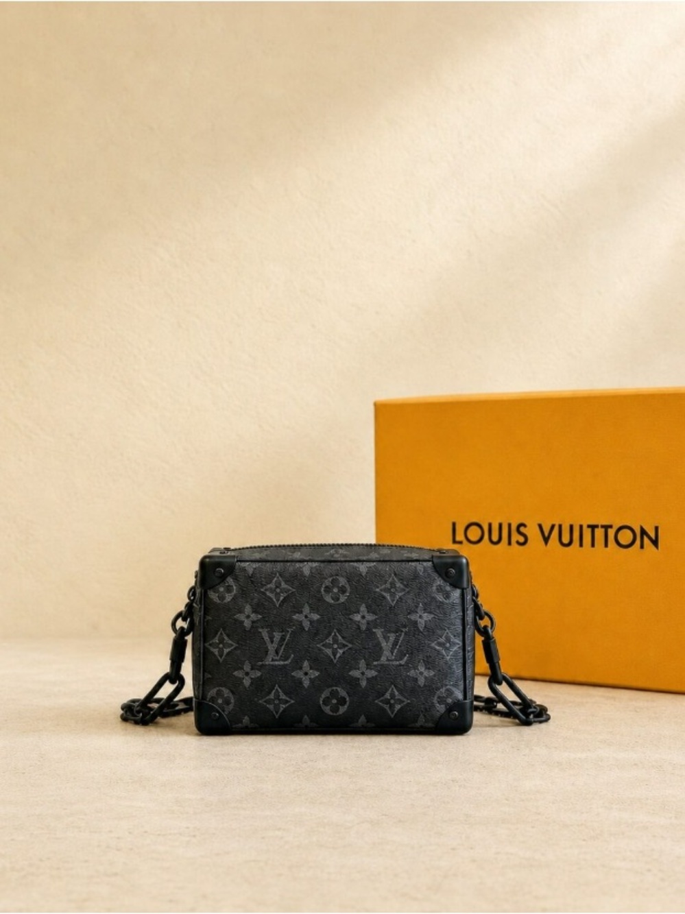Louis Vuitton Black Monogram Patchwork Box Crossbody